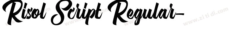Risol Script Regular字体转换